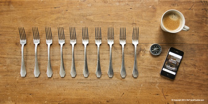 spécialités d'Europe de l'est, pologne, autriche, hongrie, suisse, slovaquie, table avec 10 fourchettes, voyage