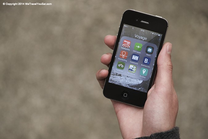application smartphone voyage
