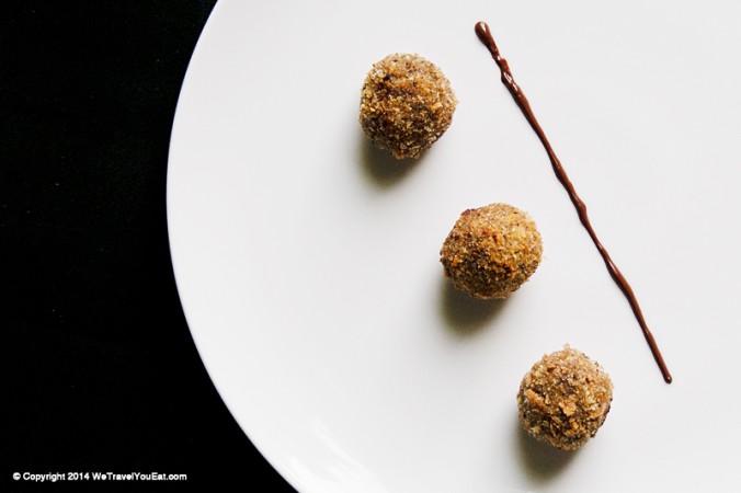 croquette chocolat, dessert au chocolat, explosion, croustillant, philippe conticini