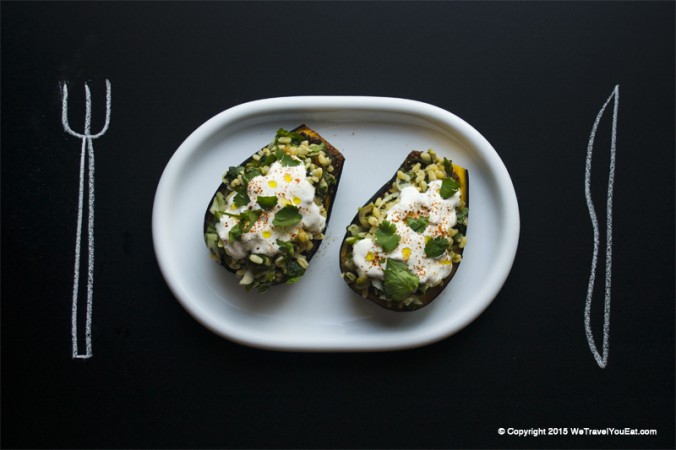 aubergine, chermoula, salade, bulgur, blé, israel, recette, palestine, aubergine au four, aubergine farcies, yaourt